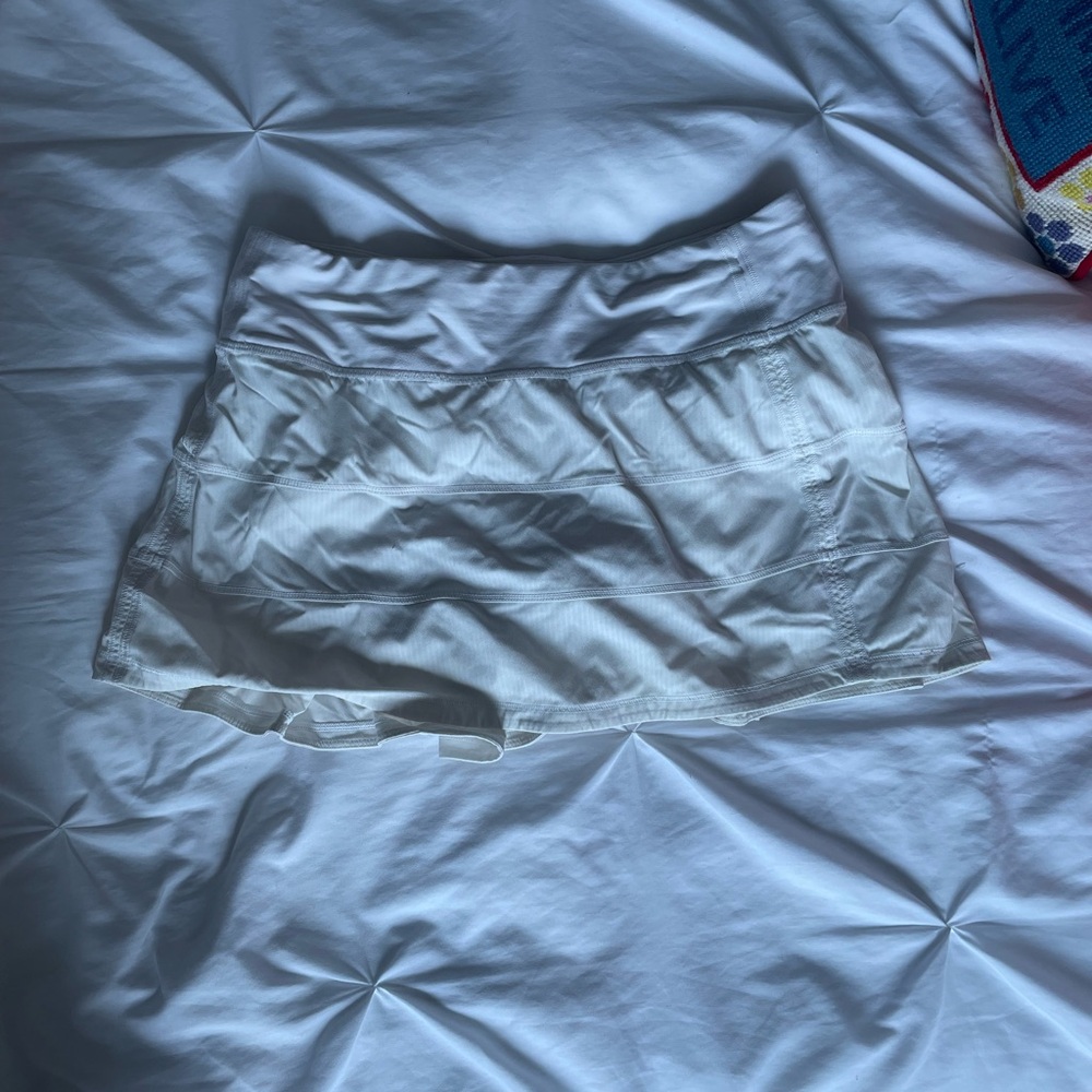 White Lululemon tennis skirt